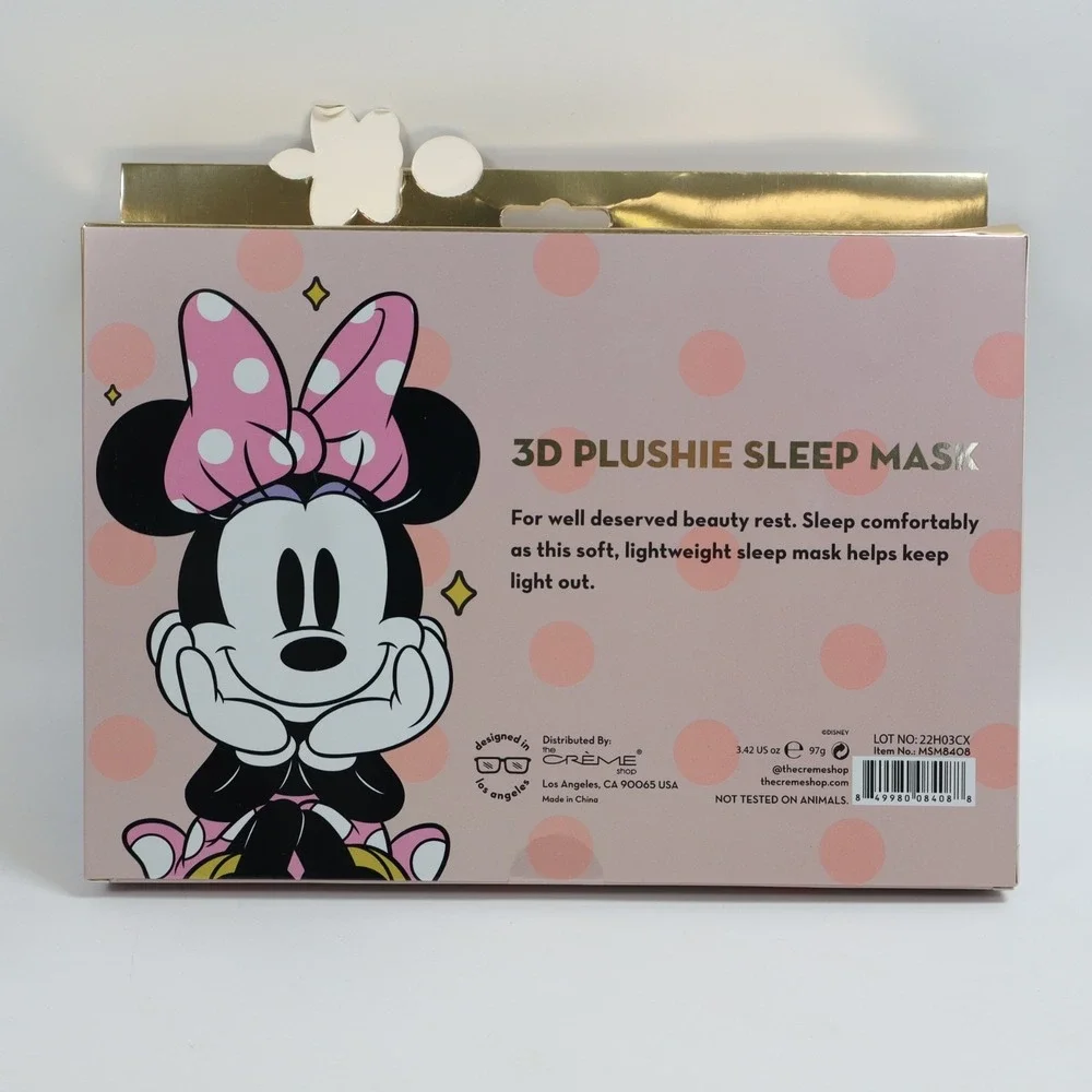 The Crème Shop x Disney Minnie Mouse 3D Plushie Sleep Mask Blackout Effect